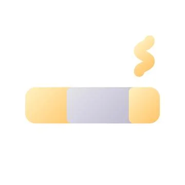 Smoking lounge pixel perfect flat gradient two-color ui icon 스톡 일러스트