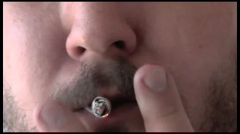 Smoking man Stock Footage 1182484
