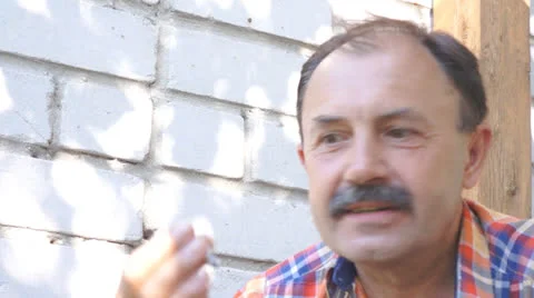 Smoking man Video stock 25605412