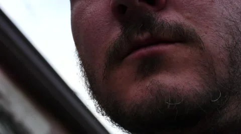 Smoking Man Stock Footage 48435912