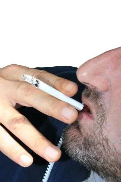 Smoking man Stock Photos