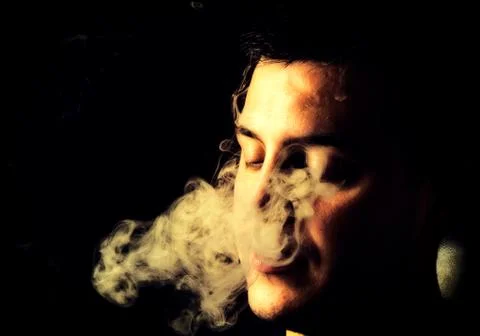 Smoking man Stock Photos