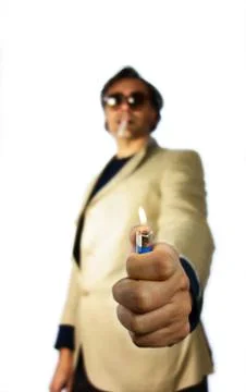 Smoking man Stock Photos