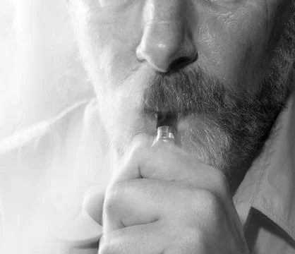 Smoking man Stock Photos