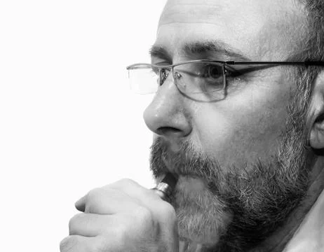 Smoking man Stock Photos