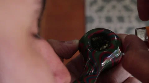 Smoking marijuana Stock Footage 49581041