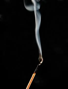 SMOKING MATCH Stock Photos