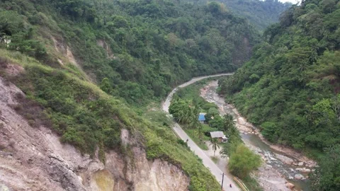 Smoking Mountain volcano in the Philippines 库存影片 243715601