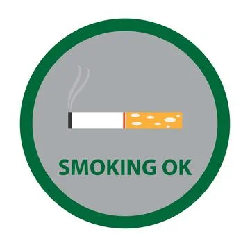 Smoking ok Stock Illustration