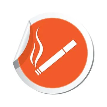 Smoking ORANGE LABEL Stock Illustration