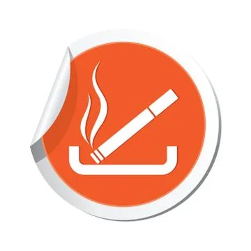 Smoking ORANGE LABEL Stock Illustration