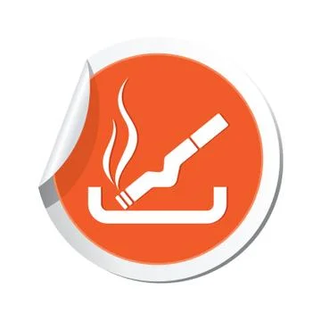 Smoking ORANGE LABEL Stock Illustration