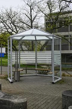 Smoking pavilion Foto stock