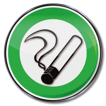 Smoking is permitted and have fun Stock Illustration