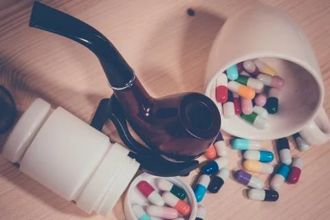 Smoking Pill Stock Photos