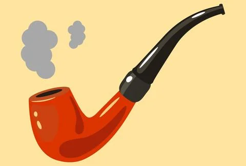 Smoking Pipe Concept Illustration Stock Illustration