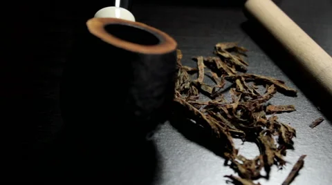 Smoking Pipe Stock Footage 56102256