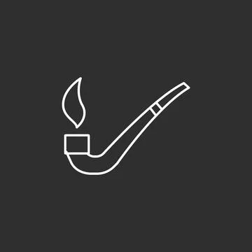 Smoking pipe icon. Stock Illustration