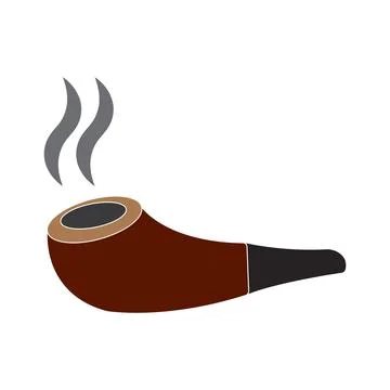 Smoking pipe icon Stock Illustration