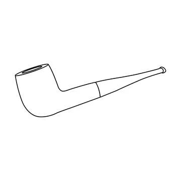 Smoking pipe icon Illustrazione stock