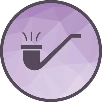 Smoking Pipe icon vector image. Stock Illustration