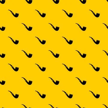Smoking pipe pattern Stock Illustration
