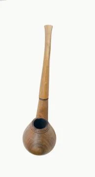 Smoking pipe, on a white background Stock Photos