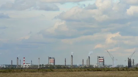 The smoking pipes . Timelapse Stock Footage 55081289
