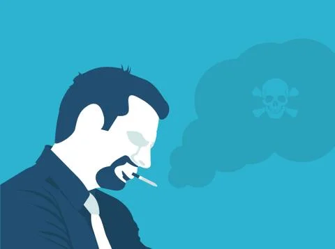 Smoking is poison Stock Illustration