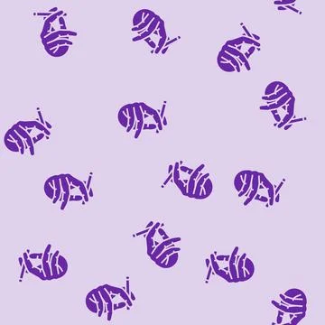 Smoking prevalence glyph seamless pattern Illustrazione stock