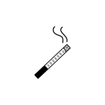 Smoking reduces life icon. Bad habit Elements for mobile concept and web apps Stock Illustration