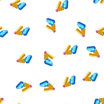 Smoking sensor isometric icon seamless pattern color Stock Illustration