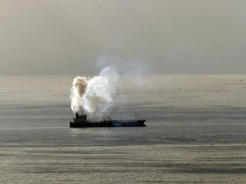 Smoking ship Stock Photos