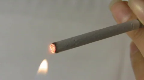 Smoking sigarette Stock Footage 499601