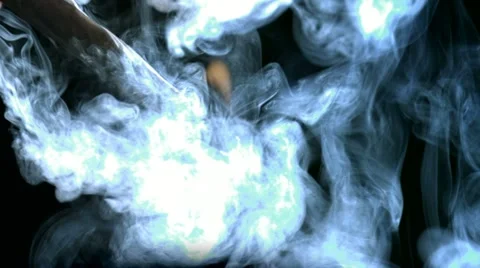 Smoking, Slow Motion Stock Footage 10862197