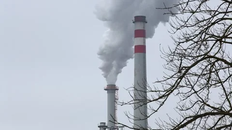 Smoking stack. Stock Footage 44193626