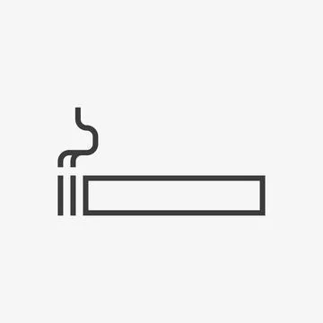 Smoking vector icon. Cigarette icon. Tobacco sign Stock-Illustration