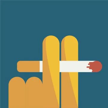 Smoking vector icon Stock Illustration