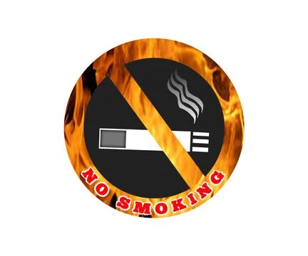Smoking warning icon Stock Illustration