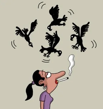 Smoking will kill you Stock Illustration