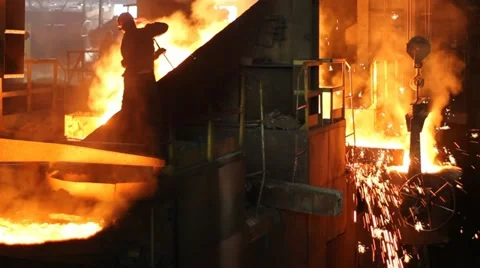 Smoky and Hard working Environment Stock Footage 18519794