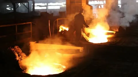 Smoky and Hard working Environment Stock Footage 24649340
