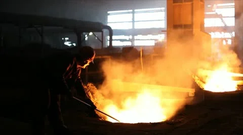 Smoky and Hard working Environment Stock Footage 24649367