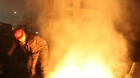 Smoky and Hard working Environment Stock Footage 24649423