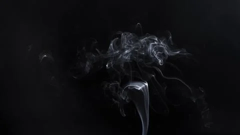 Smoky cloud of aromastick Stock Photos