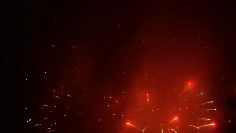 Smoky exploding fireworks 4 Video stock 83802011