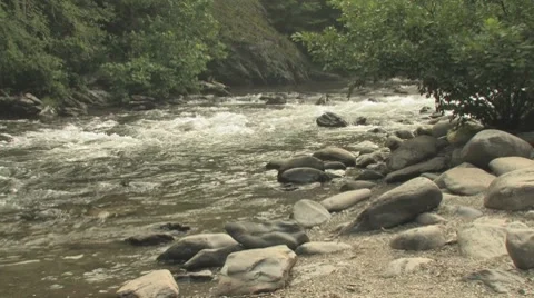 Smoky Mountain River Stock Footage 7770312