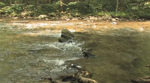 Smoky Mountain River Stock Footage 8039856