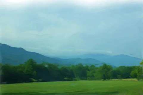 Smoky Mountains Stock Illustration