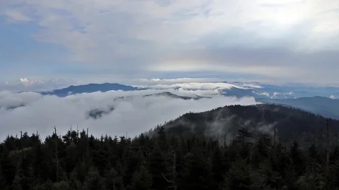 Smoky Mountains Time Lapse Stock Footage 100525184